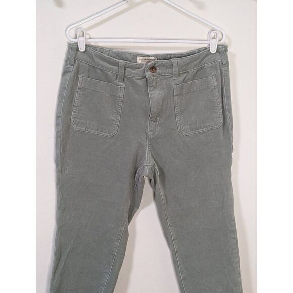Pilcro and the Letterpress by Anthropologie Light Green Corduroy Pants - Size 16 - Picture 2 of 8